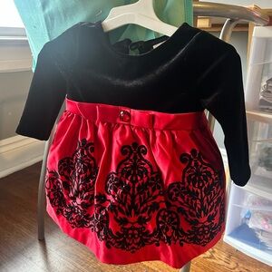 Elegant Black and Red Kids Dress